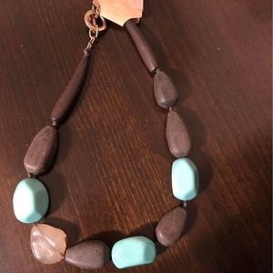 Large Wooden Bead Necklace.